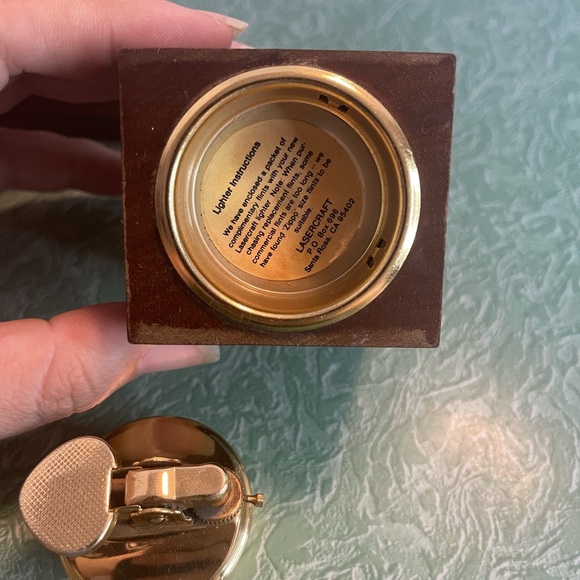 Vintage Lasercraft set of 3 American Walnut Desk Accessories - Picture 8 of 12